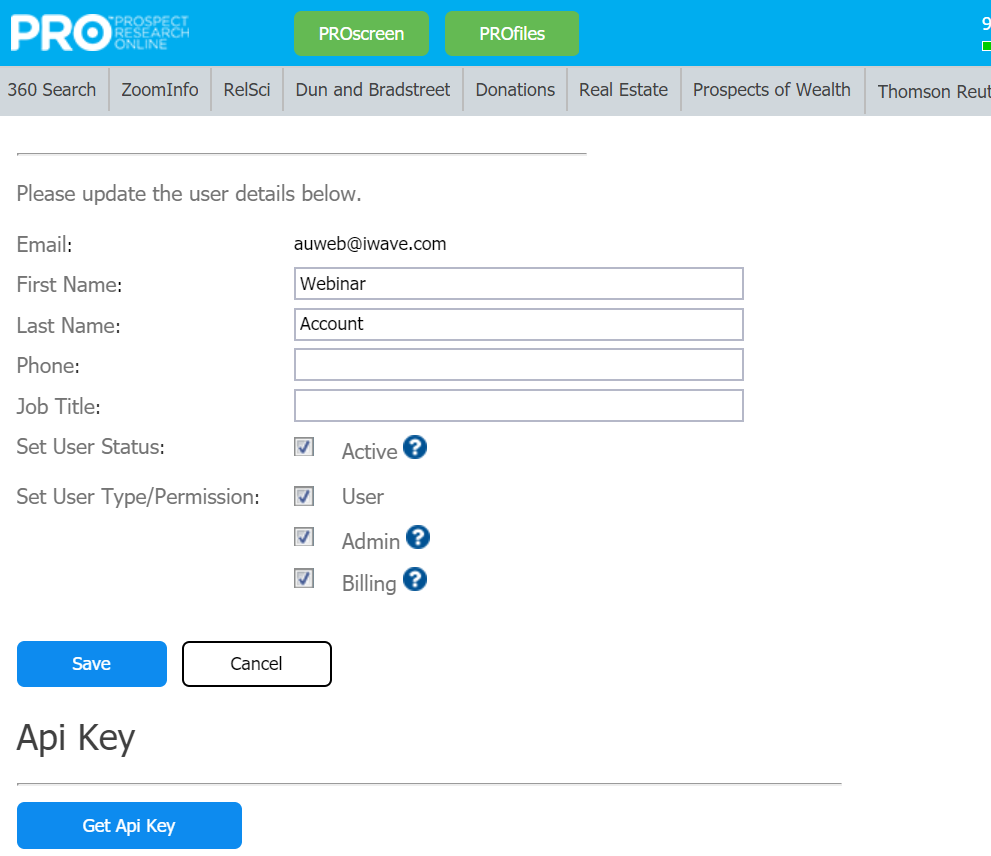 Генератор api key