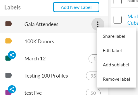 Working with Labels