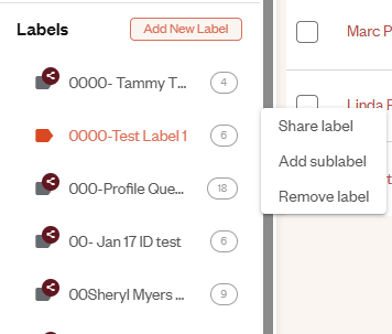 Working with Labels