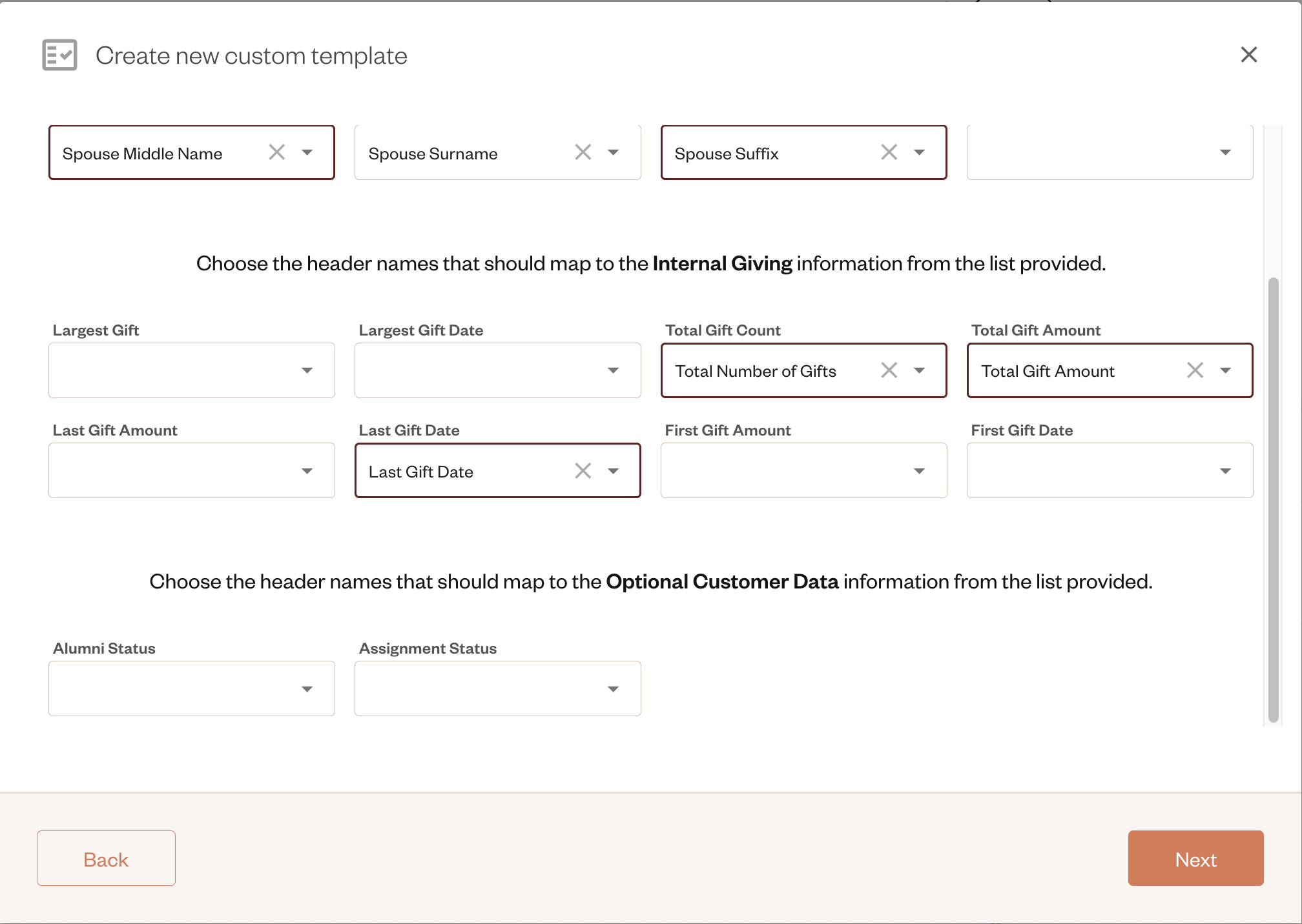 Custom Screening Templates