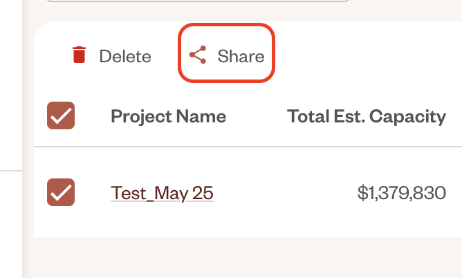 Sharing Screening Projects